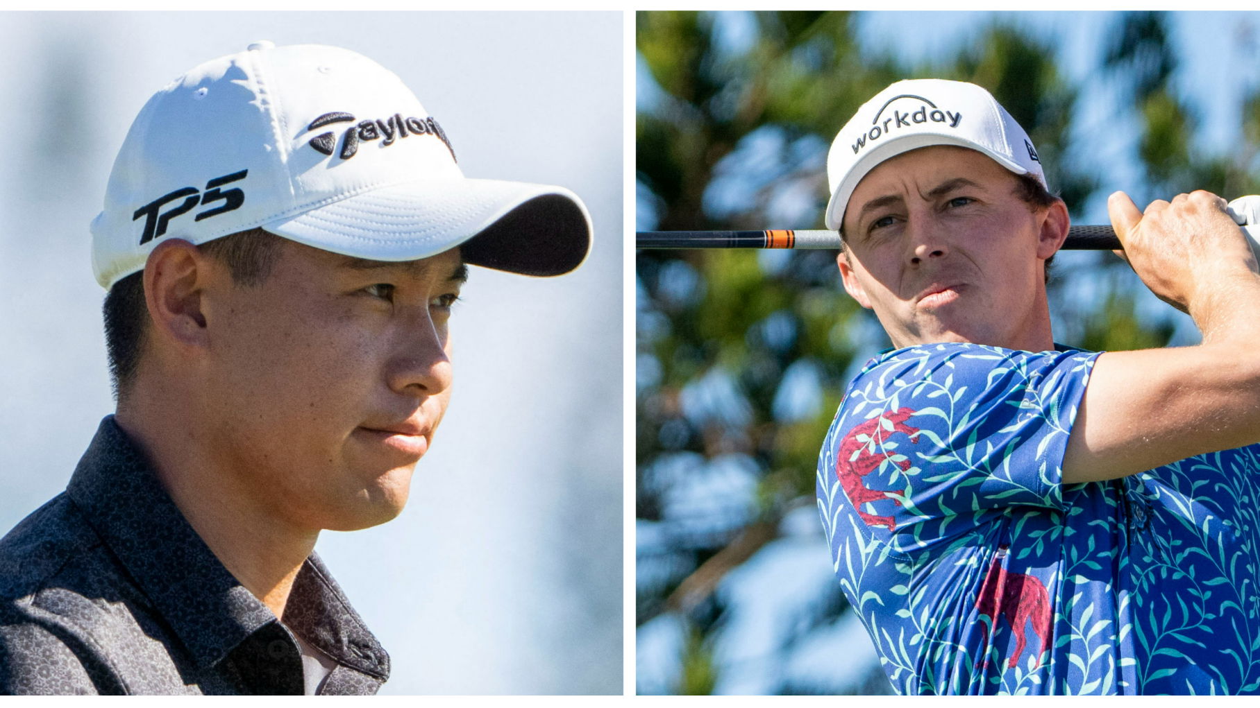 Collin Morikawa had A LOT of questions about Matt Fitzpatrick's shirt in Kapalua